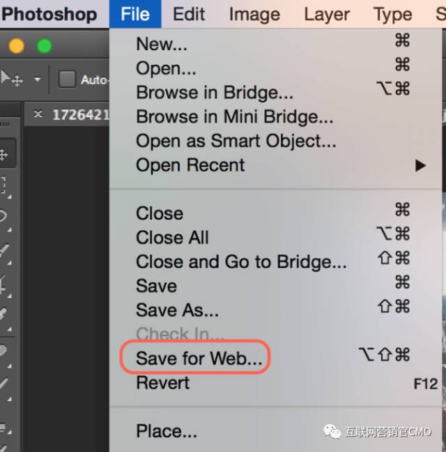 Save for web