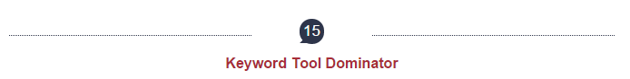 15Keyword Tool Dominator